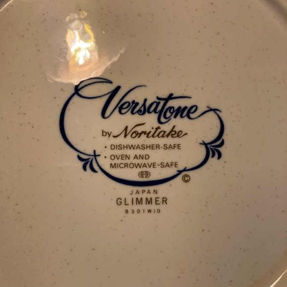 Lot of 5 Noritake Glimmer salad plates - Picture 4 of 4